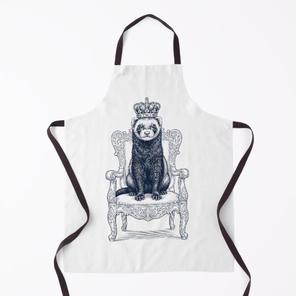Item preview, Vintage Ferret King Crown Funny Animal Lover designed and sold by DoodleTortle.