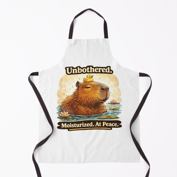 Item preview, Unbothered Moisturized At Peace Capybara Sticker designed and sold by Gentlestate.