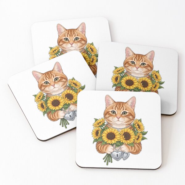 Item preview, Orange Tabby Mom Sunflower Locket v2 designed and sold by pumsquare.