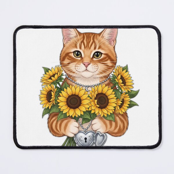 Item preview, Orange Tabby Mom Sunflower Locket v2 designed and sold by pumsquare.