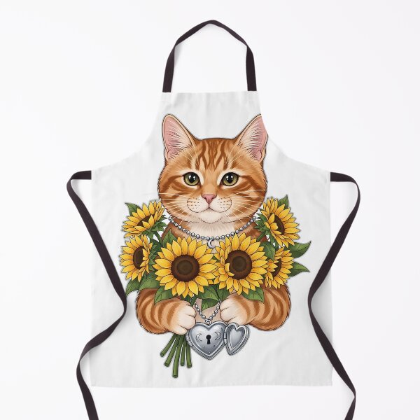 Item preview, Orange Tabby Mom Sunflower Locket v2 designed and sold by pumsquare.