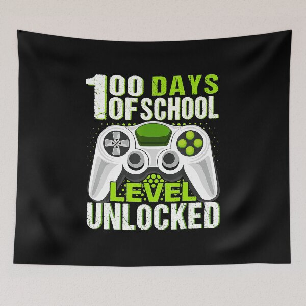 Item preview, 100 Days of School Level Unlocked Gamer designed and sold by FGTV2021.