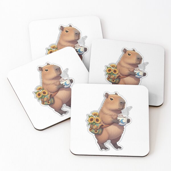Item preview, Capybara Sunflower Satchel v2 designed and sold by pumsquare.