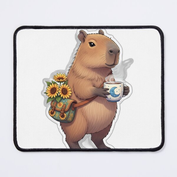 Item preview, Capybara Sunflower Satchel v2 designed and sold by pumsquare.