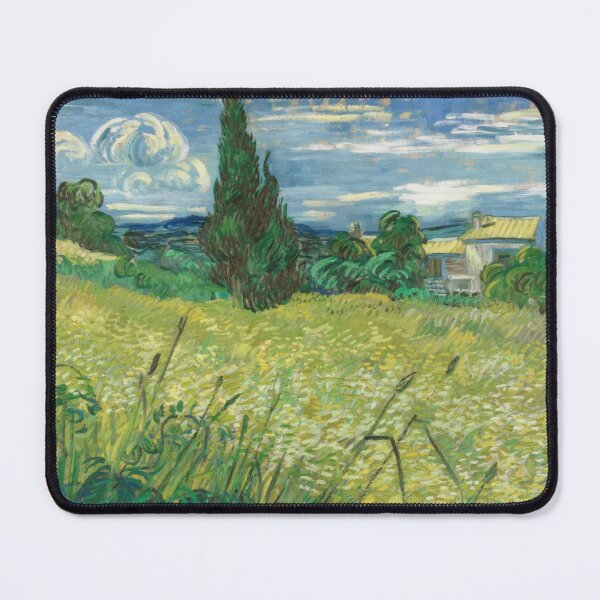 Item preview, Green Field by Vincent van Gogh: Post Impressionist countryside wall art print designed and sold by artofuniverse.