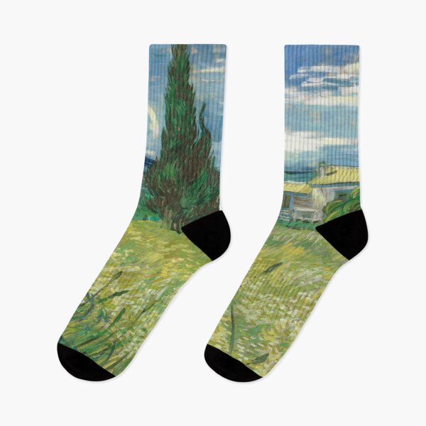 Item preview, Green Field by Vincent van Gogh: Post Impressionist countryside wall art print designed and sold by artofuniverse.