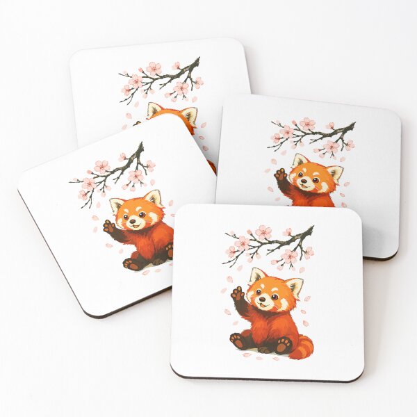 Item preview, Cute Red Panda with Cherry Blossoms Aesthetic designed and sold by titanlevi.