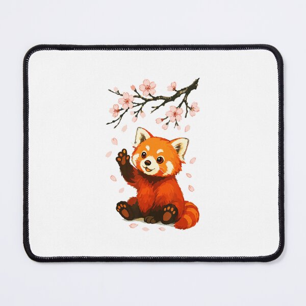 Item preview, Cute Red Panda with Cherry Blossoms Aesthetic designed and sold by titanlevi.