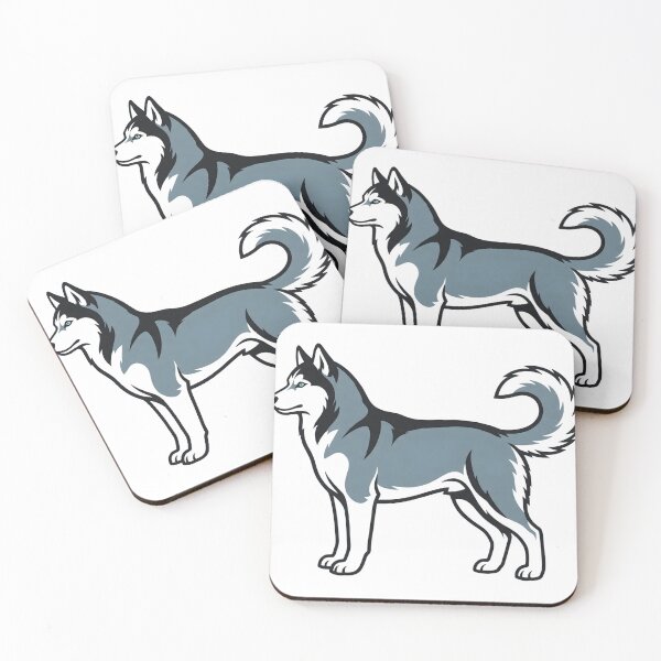Item preview, Minimalist Siberian Husky Dog Illustration designed and sold by DigitalGremlin.