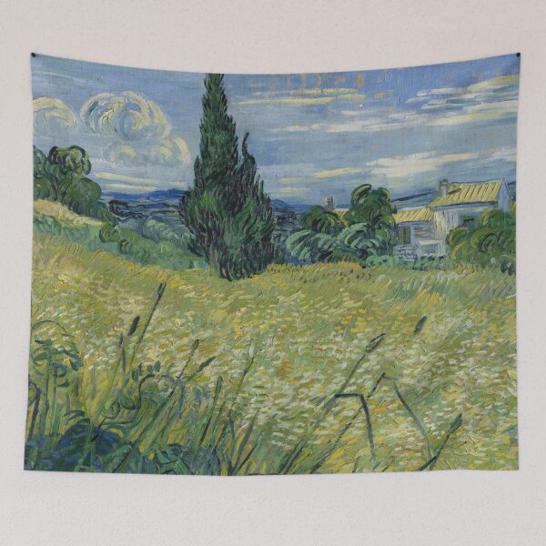 Item preview, Green Wheat by Vincent van Gogh: Post Impressionist Landscape Poster designed and sold by artofuniverse.