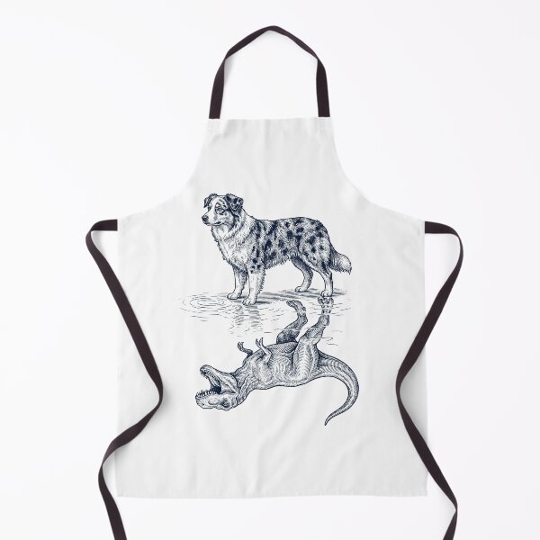 Item preview, Vintage Australian Shepherd Reflection T Rex Dinosaur Dog Lover designed and sold by TerryConnells.