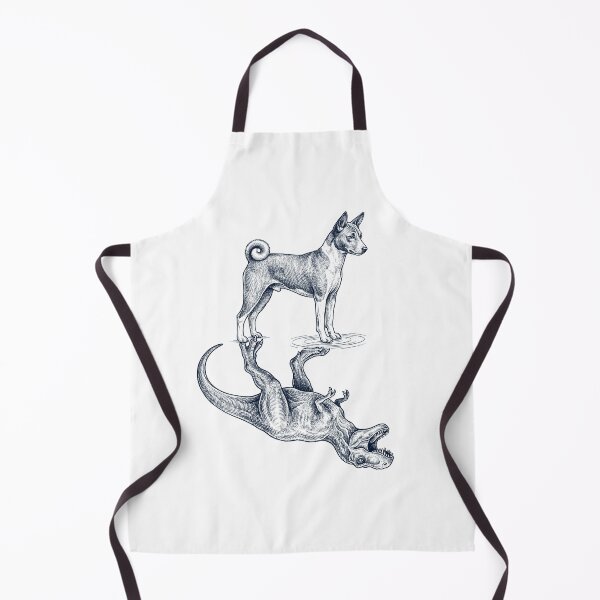 Artikelvorschau, Vintage Basenji Reflection T Rex Dinosaurier Hundeliebhaber entworfen und verkauft von TerryConnells.