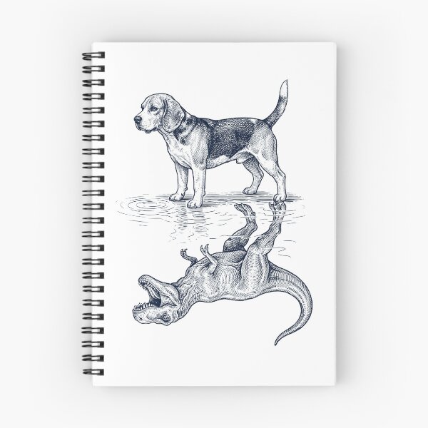 Item preview, Vintage Beagle Reflection T Rex Dinosaur Dog Lover designed and sold by TerryConnells.