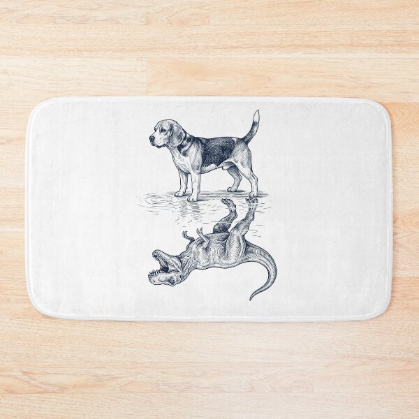 Item preview, Vintage Beagle Reflection T Rex Dinosaur Dog Lover designed and sold by TerryConnells.