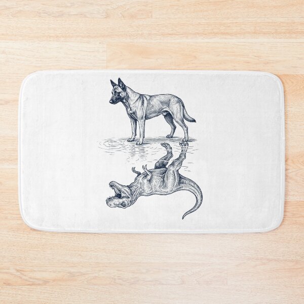 Item preview, Vintage Belgian Malinois Reflection T Rex Dinosaur Dog Lover designed and sold by TerryConnells.