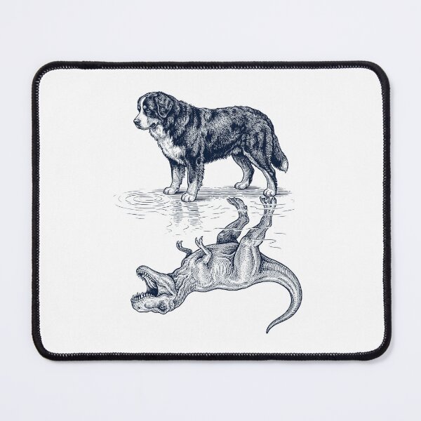 Item preview, Vintage Bernese Mountain Dog Reflection T Rex Dinosaur Dog Lover designed and sold by TerryConnells.