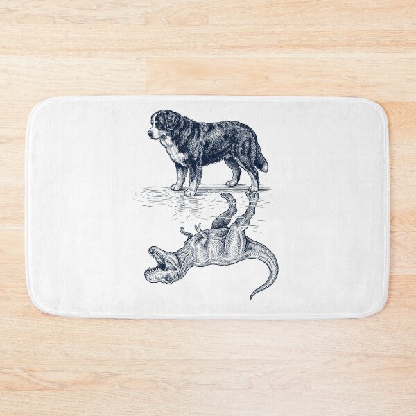 Item preview, Vintage Bernese Mountain Dog Reflection T Rex Dinosaur Dog Lover designed and sold by TerryConnells.