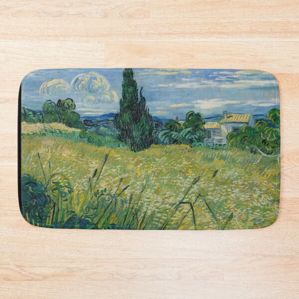 Item preview, Green Wheat Field With Cypress by Vincent van Gogh: Post Impressionist Landscape Poster designed and sold by artofuniverse.