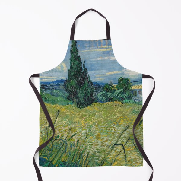 Item preview, Green Wheat Field With Cypress by Vincent van Gogh: Post Impressionist Landscape Poster designed and sold by artofuniverse.