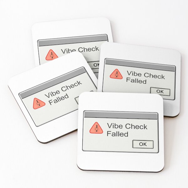 Item preview, Vibe Check Failed Error Popup designed and sold by Velvet-motive.