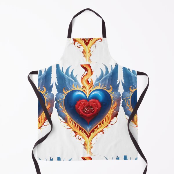 Item preview, Heart in flame with rose designed and sold by Nalimkibard.