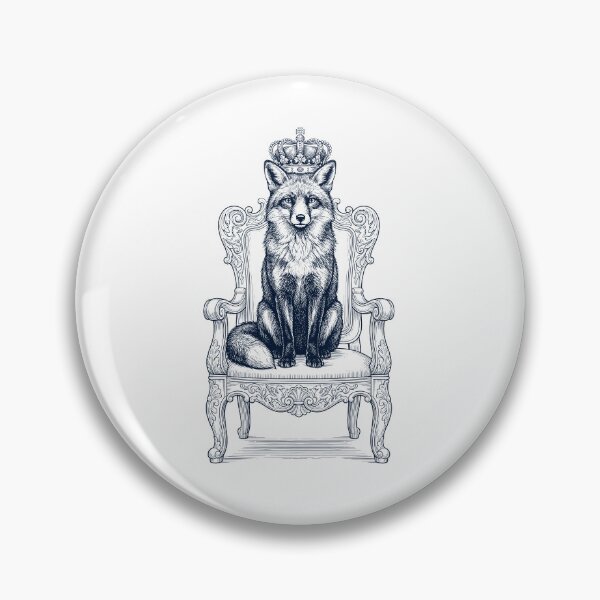 Item preview, Vintage Fox King Crown Funny Animal Lover designed and sold by DoodleTortle.