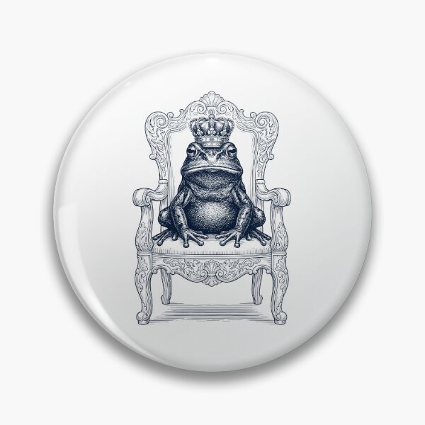 Item preview, Vintage Frog King Crown Funny Animal Lover designed and sold by DoodleTortle.