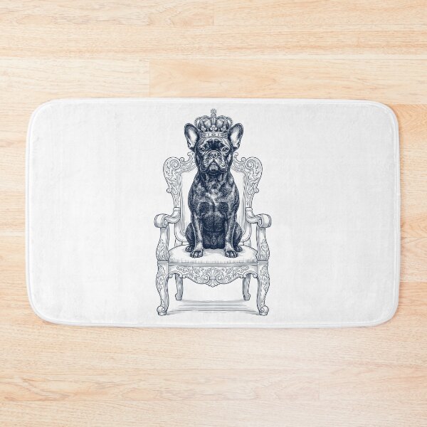 Item preview, Vintage French Bulldog King Crown Funny Dog Lover designed and sold by DoodleTortle.