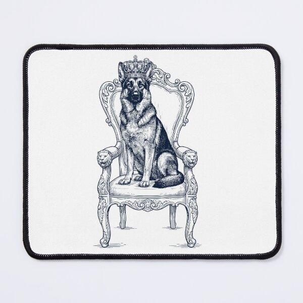 Item preview, Vintage German Shepherd King Crown Funny Dog Lover designed and sold by DoodleTortle.
