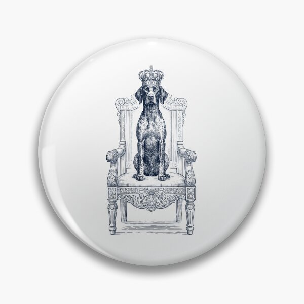 Item preview, Vintage German Shorthaired Pointer King Crown Funny Dog Lover designed and sold by DoodleTortle.