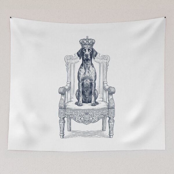 Item preview, Vintage German Shorthaired Pointer King Crown Funny Dog Lover designed and sold by DoodleTortle.