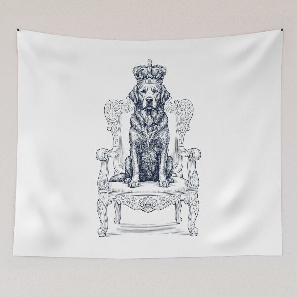 Item preview, Vintage Golden Retriever King Crown Funny Dog Lover designed and sold by DoodleTortle.