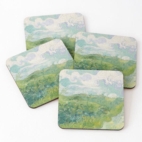 Item preview, Green Wheat Fields by Vincent van Gogh: Post Impressionist Landscape Poster designed and sold by artofuniverse.