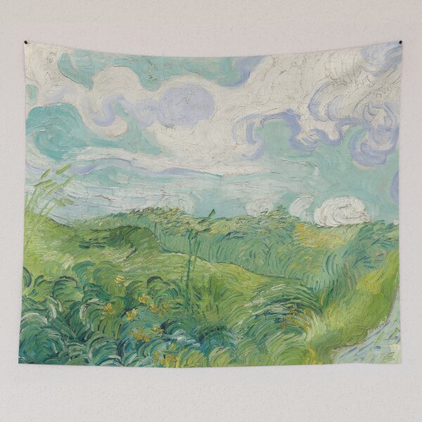 Item preview, Green Wheat Fields by Vincent van Gogh: Post Impressionist Landscape Poster designed and sold by artofuniverse.