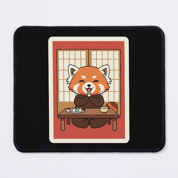 Item preview, Cute Red Panda Eating Dango Kawaii Japanese Style designed and sold by JordynLadukeg65.