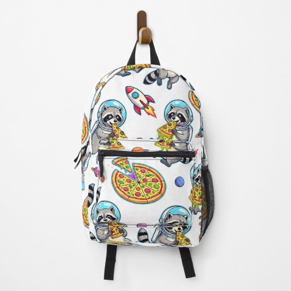 Item preview, funny astronaut raccoon space pizza pattern designed and sold by ArtivioShop.