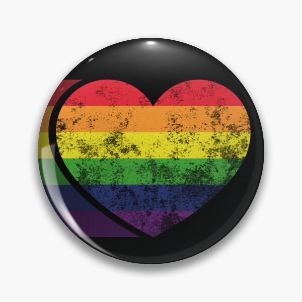 Item preview, Grungy Rainbow Heart Pride Design designed and sold by LCWaterworth.