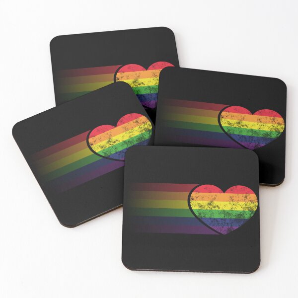 Item preview, Grungy Rainbow Heart Pride Design designed and sold by LCWaterworth.