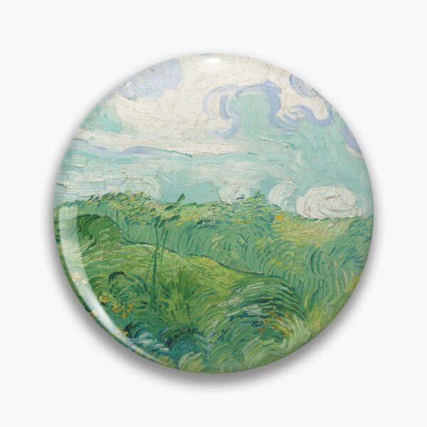 Item preview, Green Wheat Fields Auvers by Vincent van Gogh: Post Impressionist Landscape Poster designed and sold by artofuniverse.