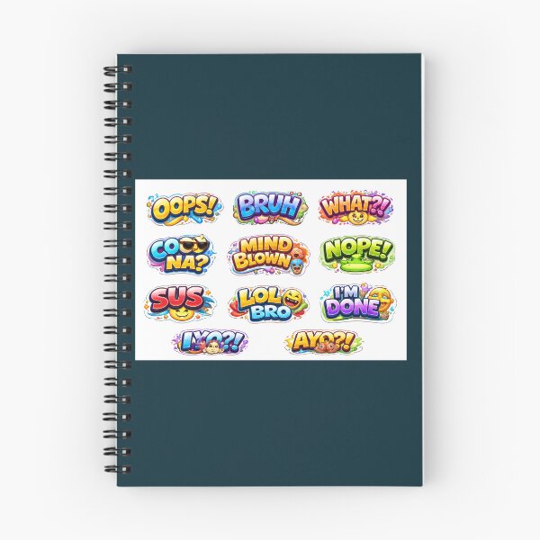 Item preview, Funny Meme Sticker Pack | Oops Bruh WTF LOL Sus Ayo Cool Text Stickers designed and sold by Swral.