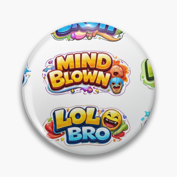 Item preview, Funny Meme Sticker Pack | Oops Bruh WTF LOL Sus Ayo Cool Text Stickers designed and sold by Swral.