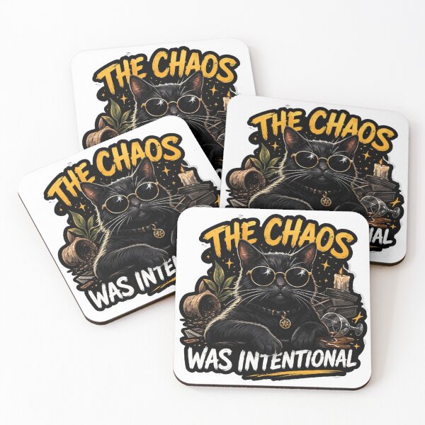 Item preview, Chaos Was Intentional Black Cat Witch Sticker designed and sold by Gentlestate.
