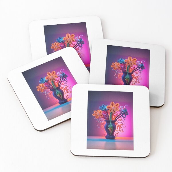 Item preview, Fantasy  flower bouquet in vase designed and sold by Coolparrotgirl.