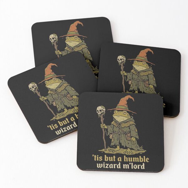 Item preview, Funny Meme tis but a humble wizard m’lord Frog Wizard Vintage designed and sold by CF_VintageDesign.
