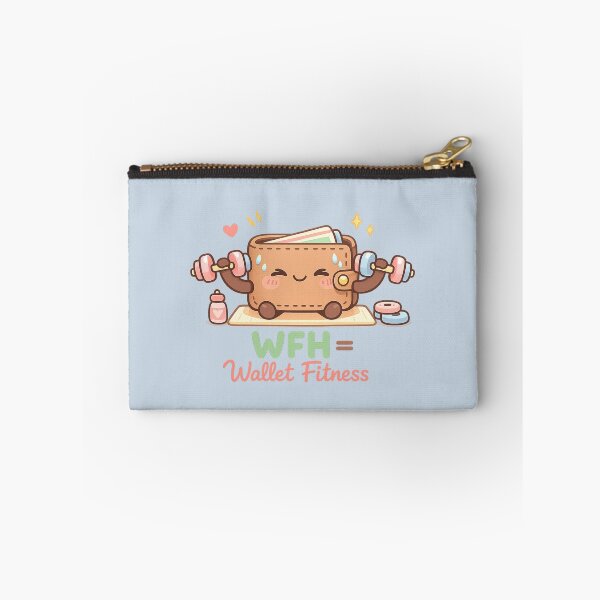 Item preview, Copy of Cute Wallet Workout - WFH Wallet Fitness Kawaii Illustration | Funny Work From Home Money Saving Design designed and sold by PopCulturePixel.
