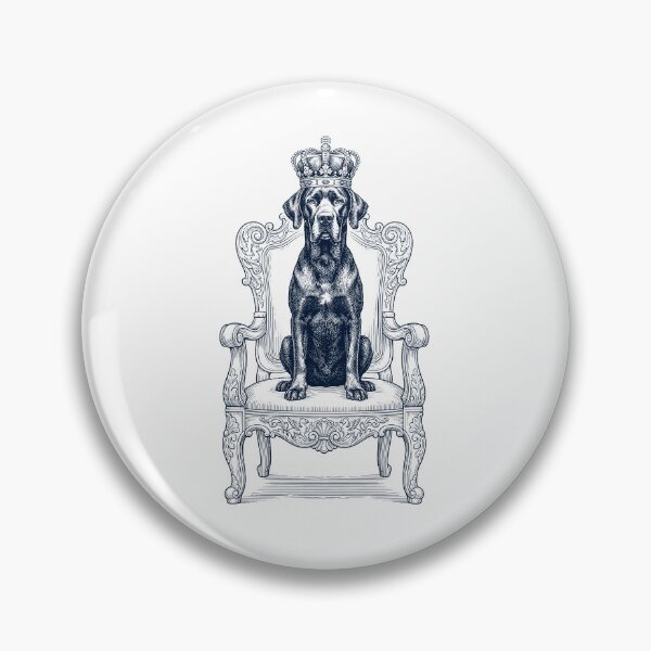 Item preview, Vintage Great Dane King Crown Funny Dog Lover designed and sold by DoodleTortle.