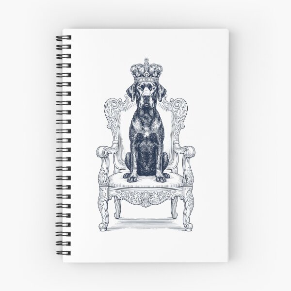 Item preview, Vintage Great Dane King Crown Funny Dog Lover designed and sold by DoodleTortle.