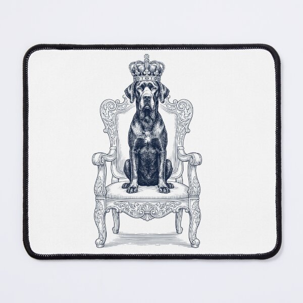 Item preview, Vintage Great Dane King Crown Funny Dog Lover designed and sold by DoodleTortle.