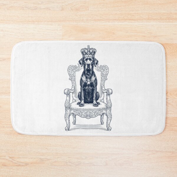 Item preview, Vintage Great Dane King Crown Funny Dog Lover designed and sold by DoodleTortle.