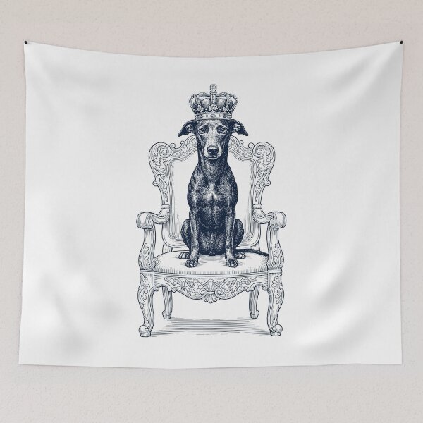 Item preview, Vintage Greyhound King Crown Funny Dog Lover designed and sold by DoodleTortle.